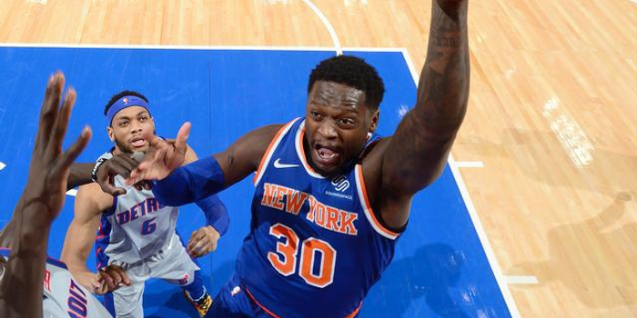  兰德尔关键罚球命中，尼克斯险胜活塞保排名